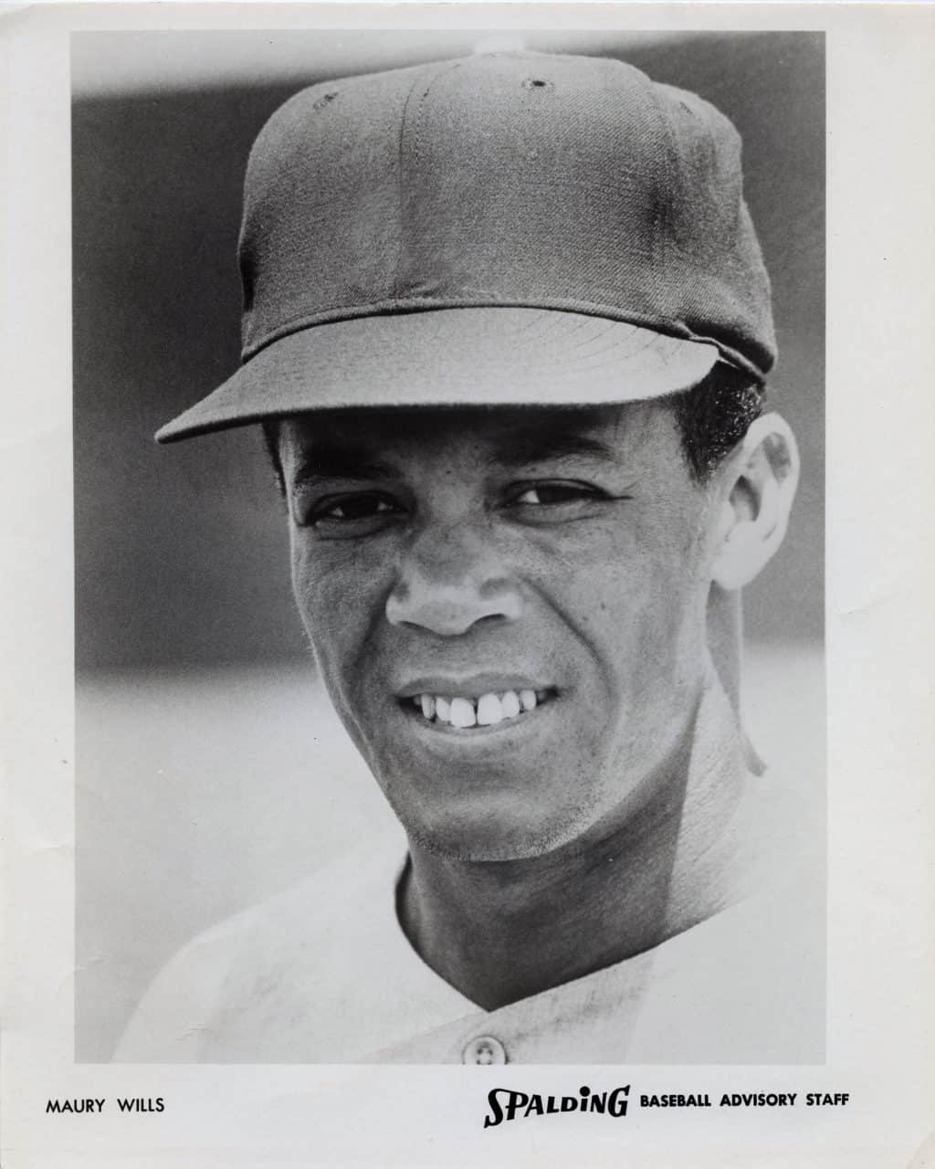 Maury Wills - Los Angeles Dodgers - head - B/W - WillsMaury-3397.jpg - 8x10