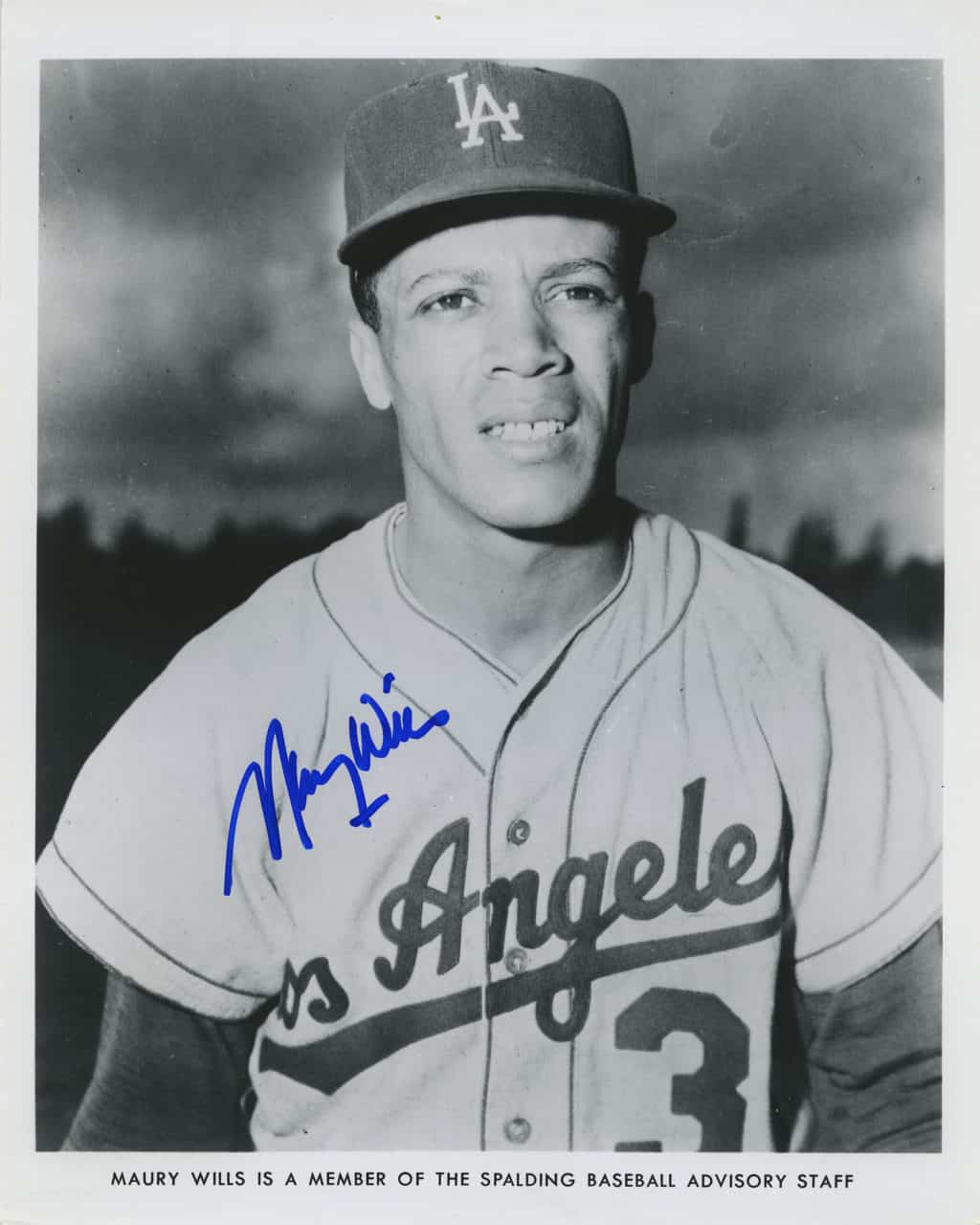 Maury Wills -  - portrait - B/W - WillsMaury965.jpg - 8x10