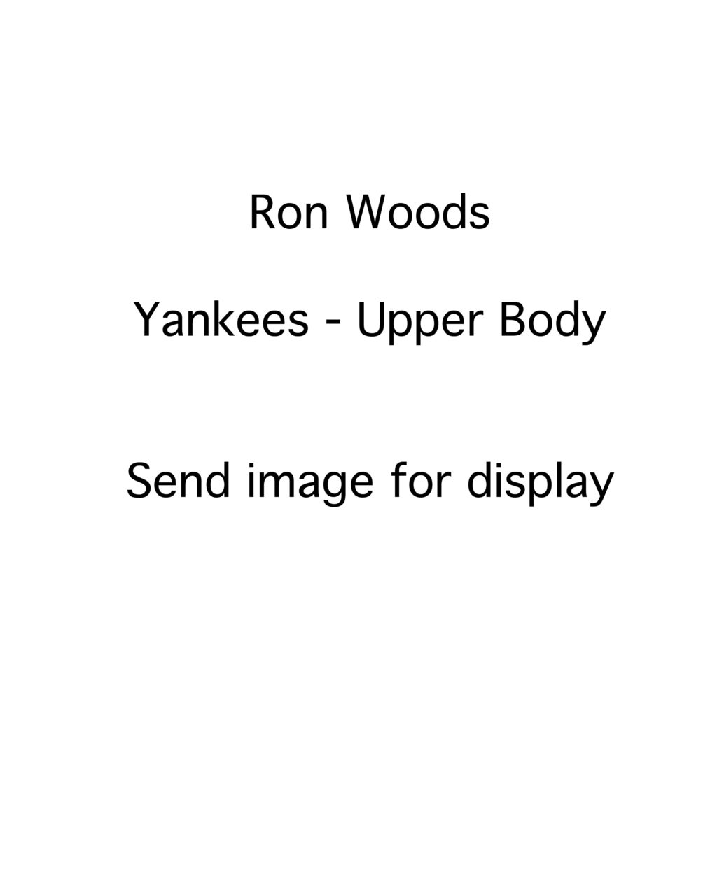 Ron Woods - New York Yankees - upper body - B/W - WoodsRon.jpg - 5x7