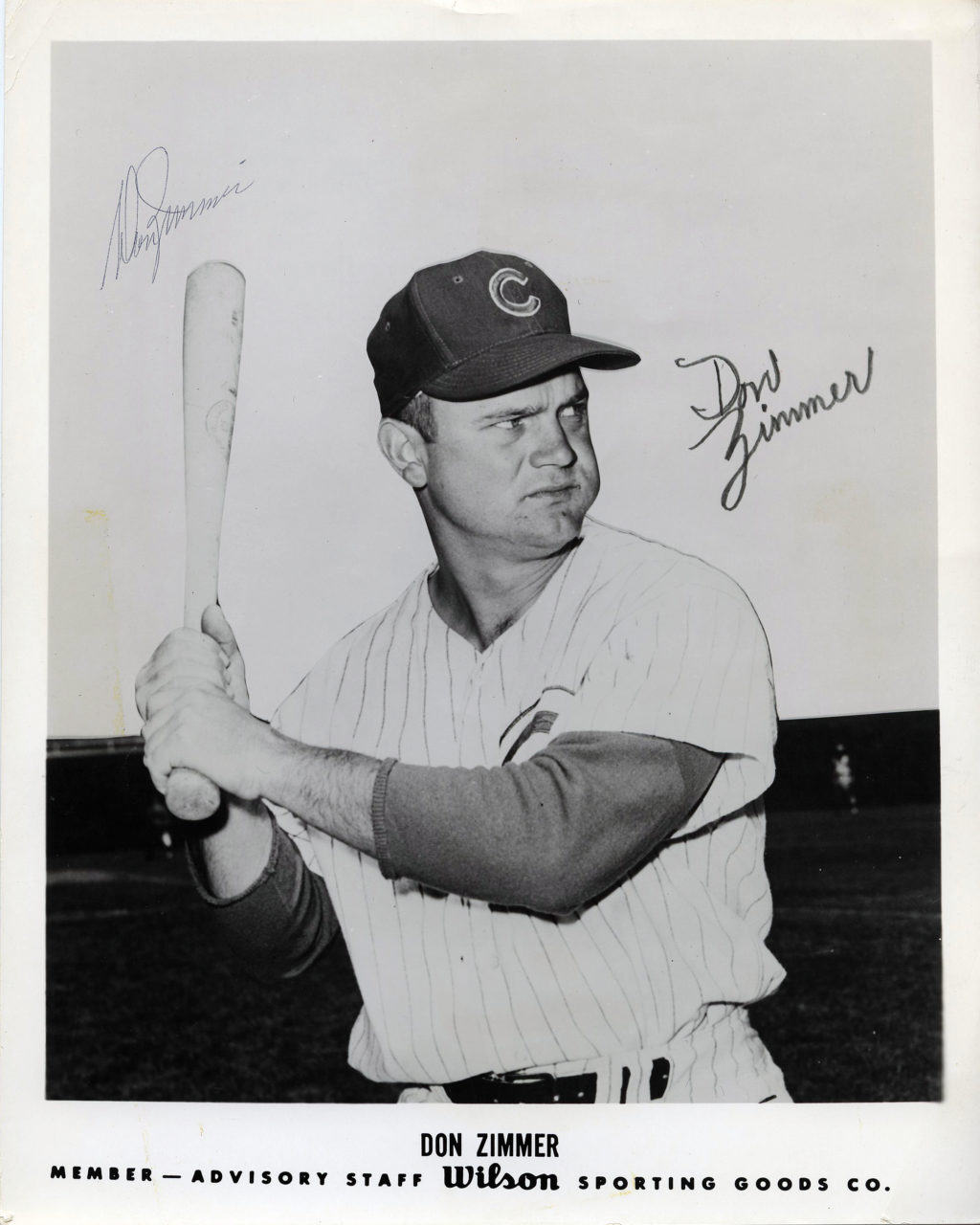 Don Zimmer - Chicago Cubs - waist up - B/W - ZimmerDon880.jpg - 8x10