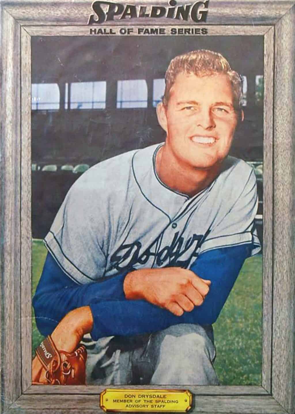 Don Drysdale - Los Angeles Dodgers - kneeling no cap - COLOR - DrysdaleDon-11x14.jpg - 11x14