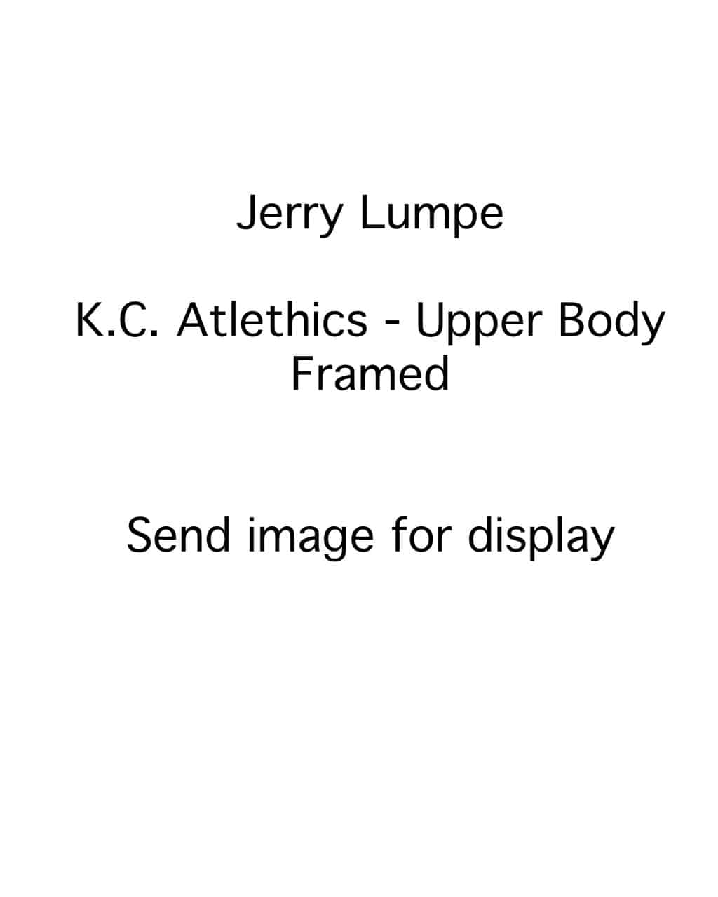 Jerry Lumpe - Kansas City Athletics - upper body - B/W - LumpeJerry-912.jpg - 9x12