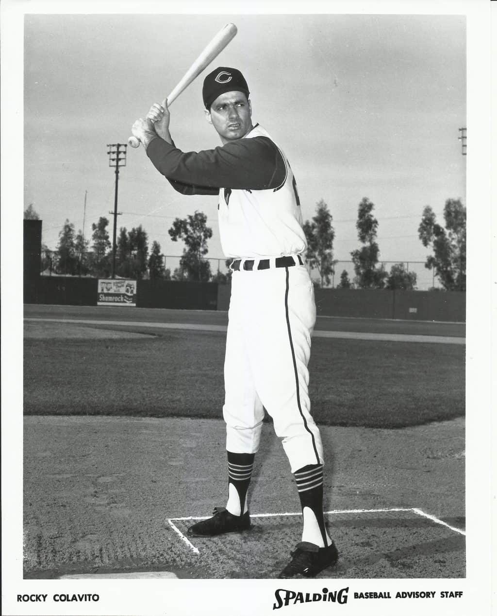 Rocky Colavito - Cleveland Indians - batting full body - B/W - ColavitoRocky111.jpg - 8x10