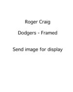 Roger Craig - Los Angeles Dodgers - follow through - B/w - CraigRoger003 - 9x12