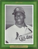 Bob Gibson - St. Louis Cardinals - portrait - B/W - GibsonBob912.jpg - 9x12