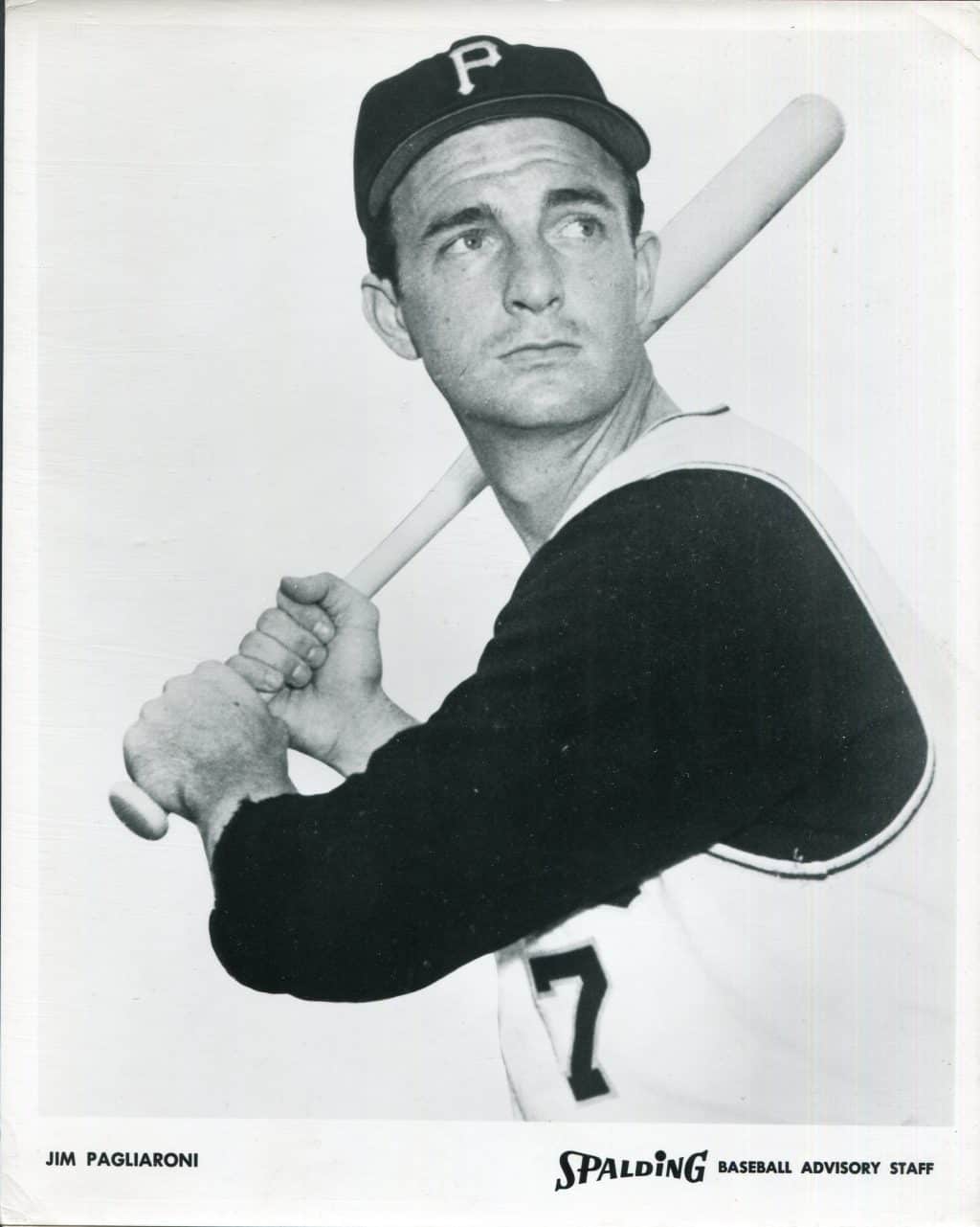 Jim Pagliaroni - Pittsburgh Pirates - batting - B/W - PagliaroniJim.jpg - 8x10